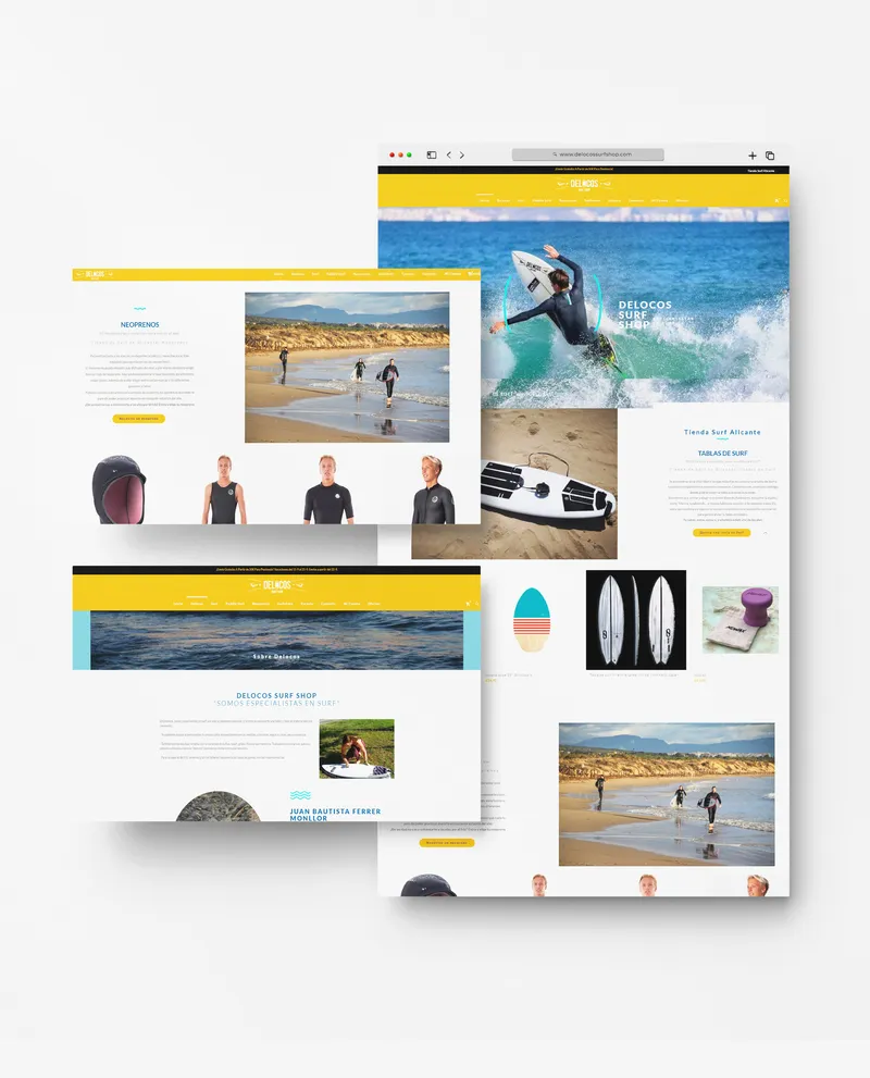 proyecto delocos surf shop